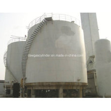 Lox, Lin, Lar, LNG, Lco2 Vertical Type Cryogenic Spherical Tank with 300-3000m3 Capacity